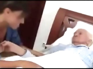 forced caregiver jerks the old man - www.99freecam.com